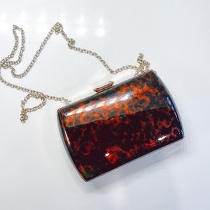 Lopard Clutch with Strap